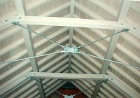 Unterspannter Dachstuhl